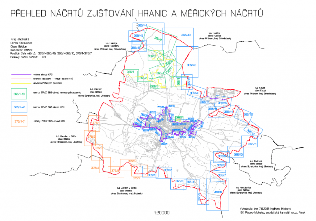 Pozemkové úpravy GK Písek